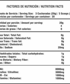 Smart Stack tabla nutricional