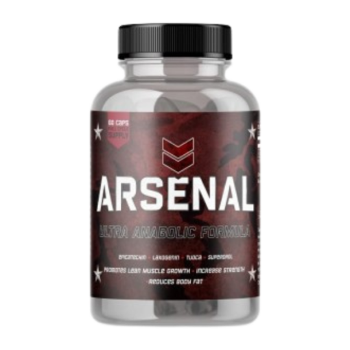 Arsenal mejora el crecimiento muscular y la fuerza de forma natural. Generando un efecto de crecimiento y definición al mismo tiempo en la masa muscular.