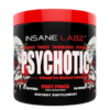 Psycothic Rojo Insane Labz, preentreno poderoso que te brinda 3 horas de mucha energía.