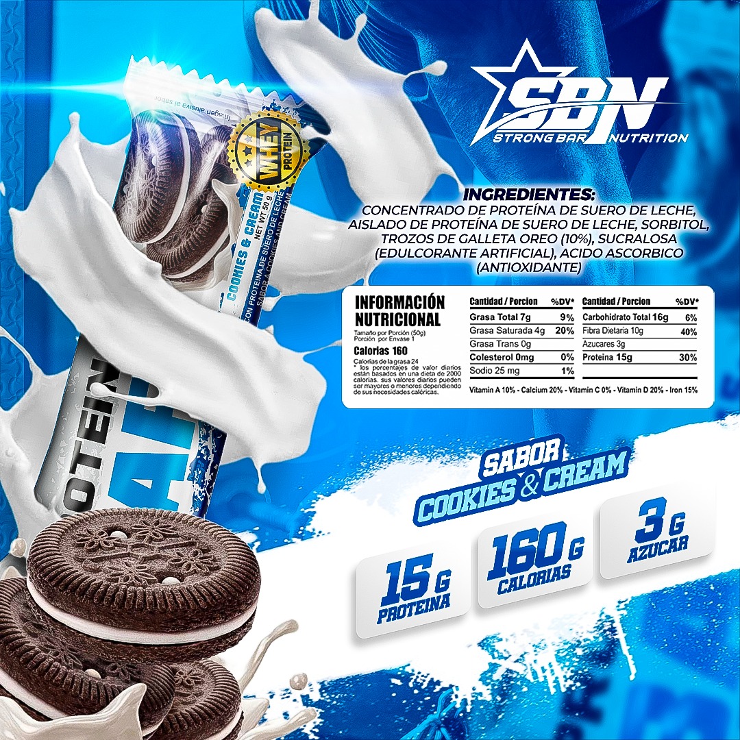 PROTEIN BAR COOKIES AND CREAM