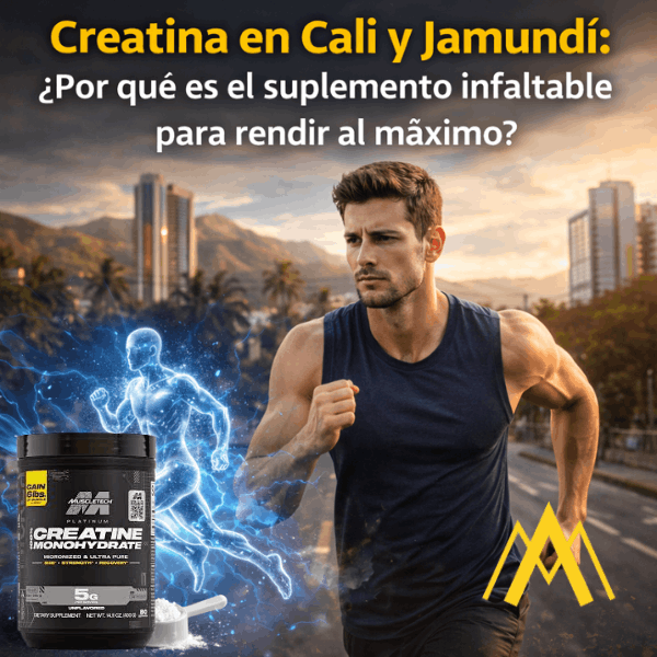 Creatina en Cali y Jamundí: ¿Por qué es el suplemento infaltable para rendir al máximo?