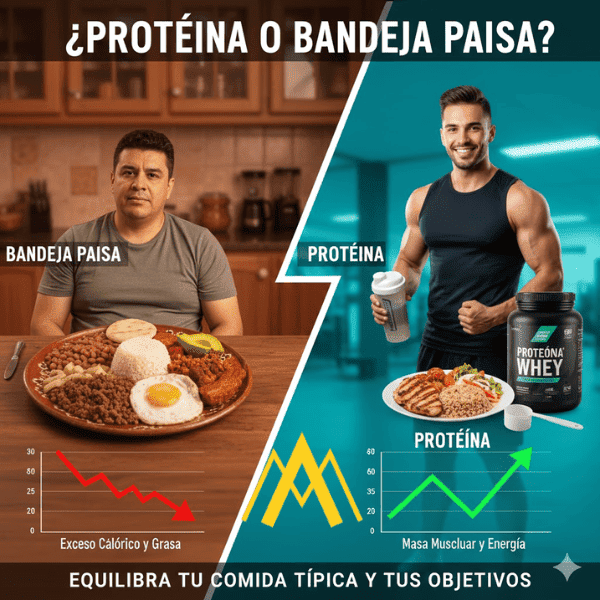 ¿Proteína o Bandeja Paisa? Cómo equilibrar nuestra comida típica con tus objetivos de gimnasio