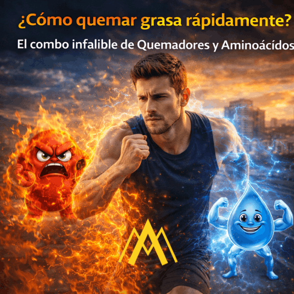 ¿Cómo quemar grasa rápidamente? El combo infalible de Quemadores y Aminoácidos